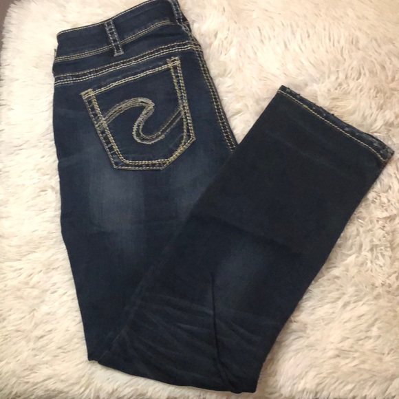 Silver Jeans Suki dark wash denim jeans